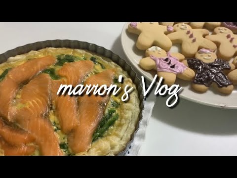 料理Vlog クッキー/スモークサーモンとほうれん草のキッシュ/新しい家電/オーブンレンジ/HITACHI/ヘルシーシェフ