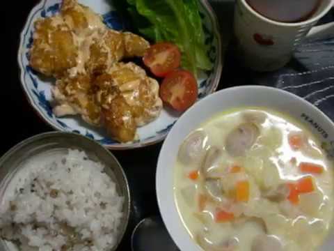 鶏マヨネーズ♡大根のミルクスープ