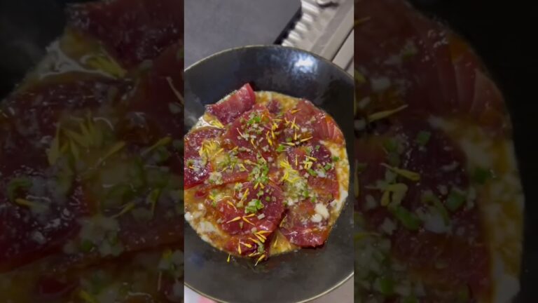 鯛あらで鯛めし&カツオのユッケ風 #shorts