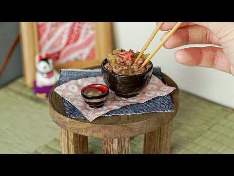 【肉汁じゅわ〜っ✨】ミニチュア牛丼🍚
