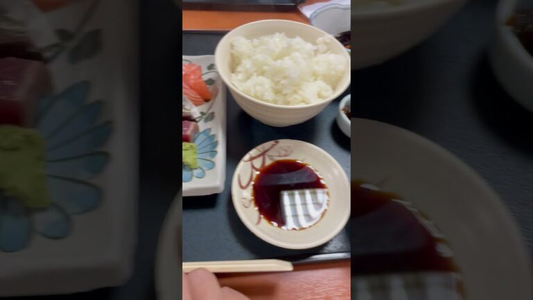 【今日の昼ごはん】刺身定食☆shorts