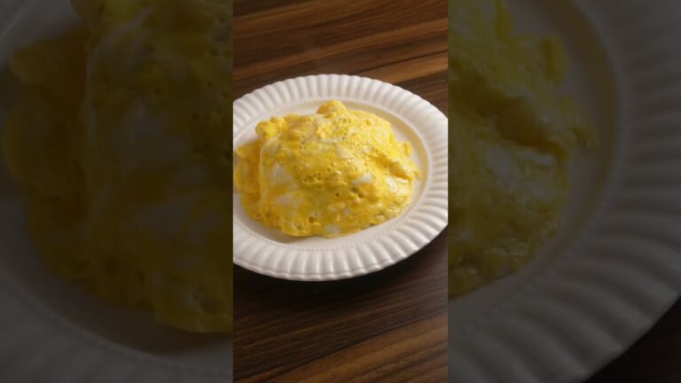 【オムライス】とろ〜り濃厚ソースめんたいチーズオムライス#shorts #ダイエット