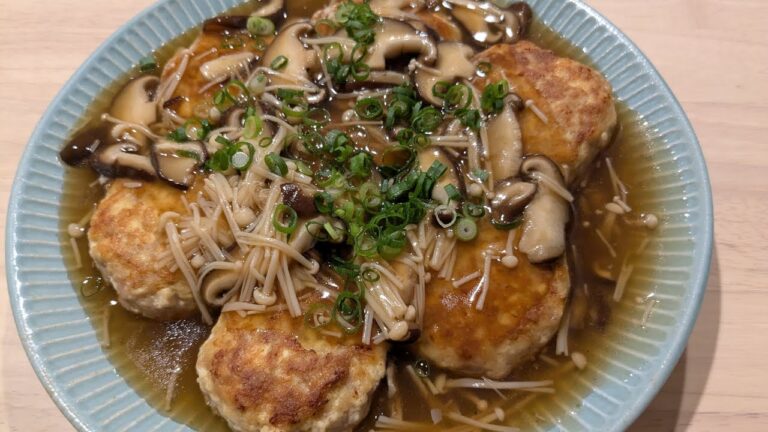 豆腐ハンバーグ　和風あんかけ