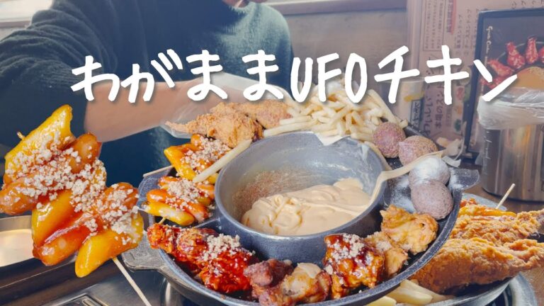 韓国でも人気のチキン屋さんにあるレアな欲張りUFO【韓国グルメ】