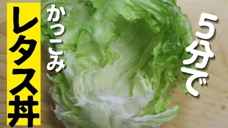 【レタス丼】簡単レシピ。この緑が、とろっとろに生まれ変わる。ザクザク、もぐもぐ食感、腹が減ったときは、かき込みたくなる一品。忙しい時は、是非ともお試しあれ。
