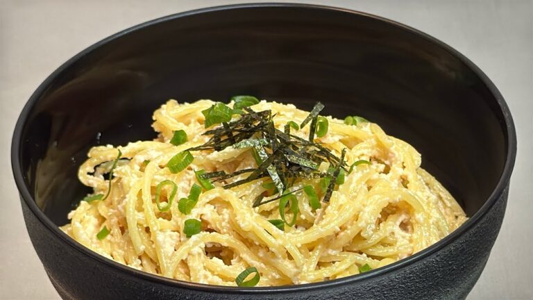 🔥【超濃厚】明太クリームパスタの作り方🍝簡単なのに店の味！