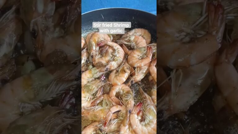 garlicky shrimps😻#homecookedfood