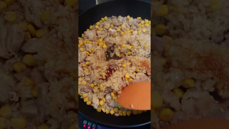 コーンと鶏肉の炊き込みご飯