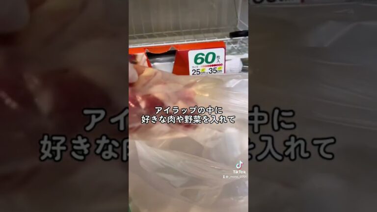 ビニール袋に入れるだけで料理が完成するアイラップ知ってる⁉️ #ショート #shorts #アイラップ #ライフハック #購入品紹介 #lifehacks #簡単レシピ