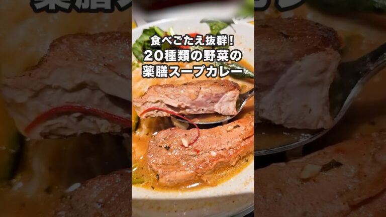 食べ応え抜群の薬膳スープカレー【無添加薬膳スープカレーCOSMOS|下北沢】#スープカレー