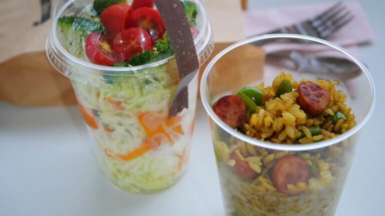 「まるめし」カレーピラフと野菜のランチカップ | Curried rice pilaf - Japanese Bento Lunch Box