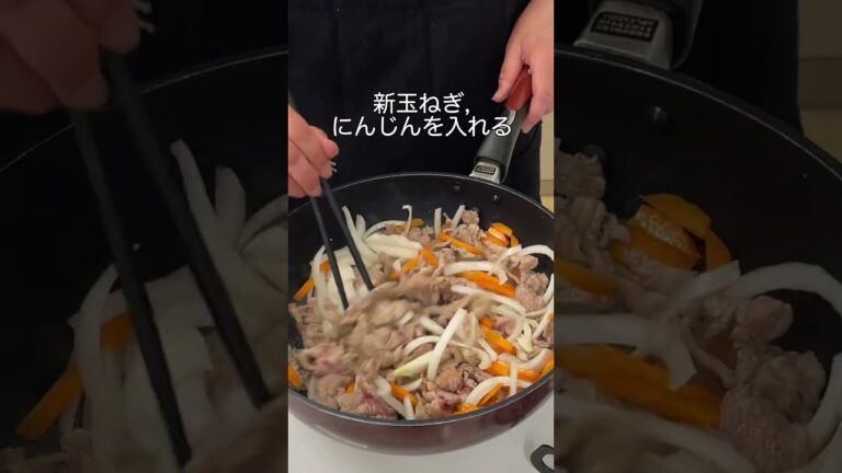 香川の野菜【ニンニクみそde春野菜の豚肉炒め 】#香川の野菜 #ニンニク #新にんにく #簡単レシピ #香川県 #エシカル #香川をたべよう #香川県卸売青果ネットワーク #レシピ動画 #shorts