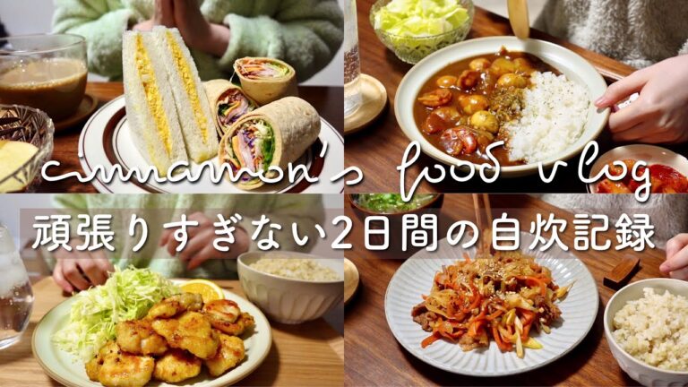 １月はチートデイ多め｜うずら卵と海老のカレー🍛、ハニーマスタードチキン、サンドイッチとトルティーヤ、ミルクパン、豚肉のプルコギ、コチュジャン作り｜一人暮らし｜自炊記録｜vlog