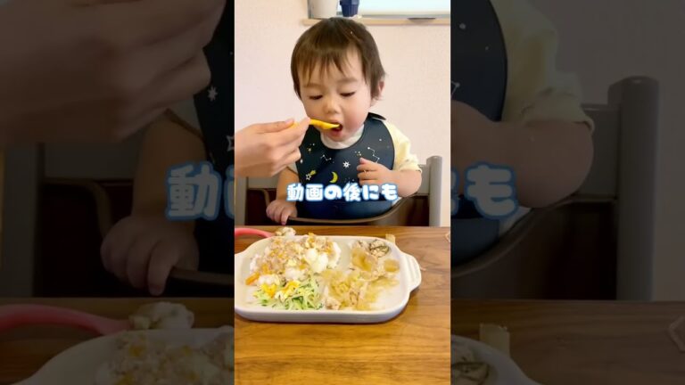 【大食いベビー】1歳0ヶ月男の子。何でも食べる爆食動画。#離乳食 #離乳食完了期#大食い#ベビー#今日のごはん #キッズ#爆食#赤ちゃん#赤ちゃんのいる生活#夜ご飯#食べる動画#完了食