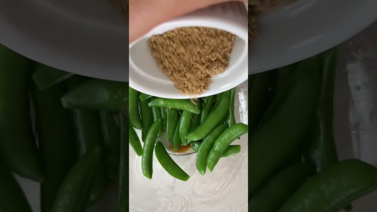スナップえんどうのごま和え