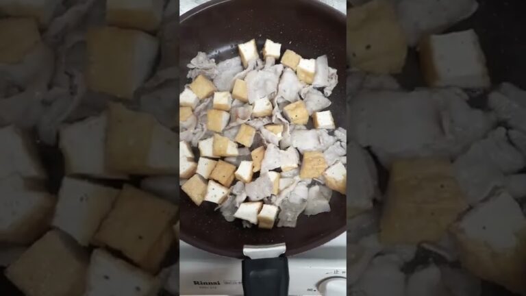 豚バラと厚揚げのマヨゆず胡椒風味炒め #Shorts