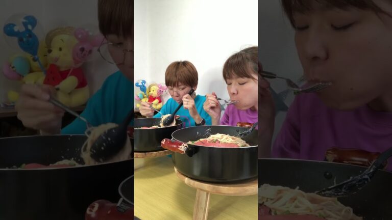 【大食い】たらこクリームパスタ2人で20人前！【MUKBANK】【大胃王】