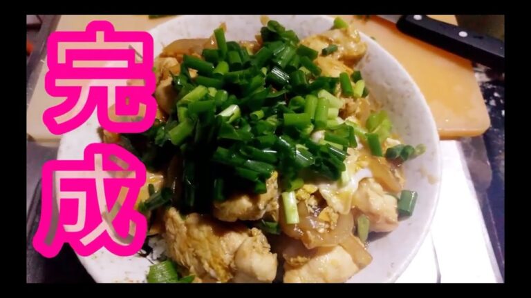 ササミで親子丼　深夜の料理