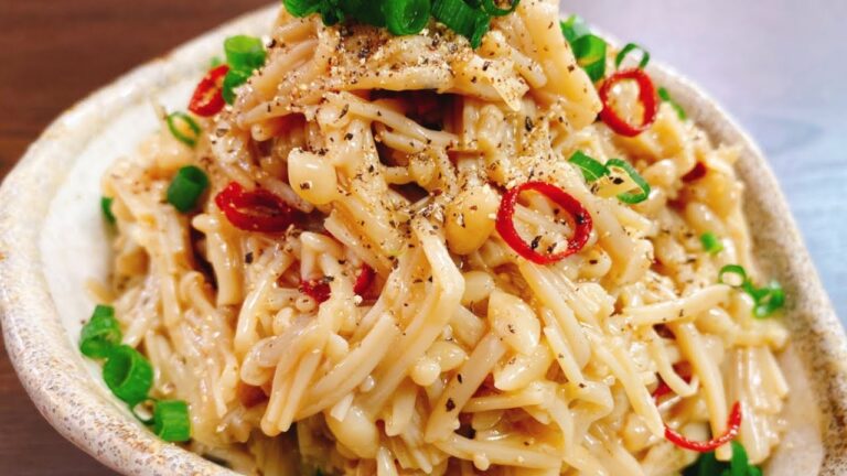 『やみつき無限えのき』これ以上の簡単、安い、旨い、酒のつまみを僕たちは知らない…パート2。皆さんにお願いがあります!! Addicted Japanese appetizer