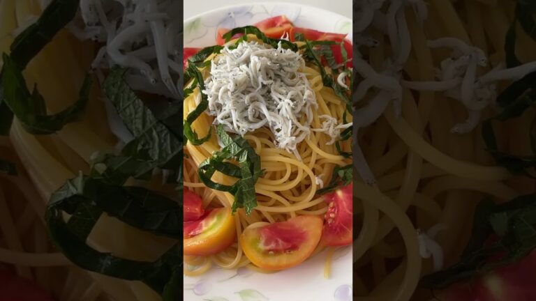 しらすとフルーツトマトのパスタ#shorts