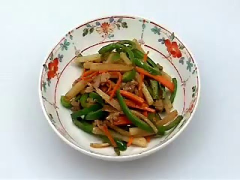 ラム肉で作るチンジャオロース