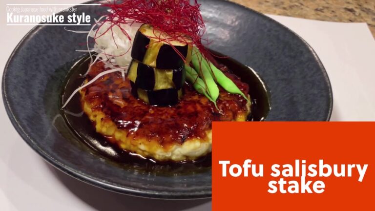How to make tofu salisbury stake with TERIYAKI sause　Kuranosuke style