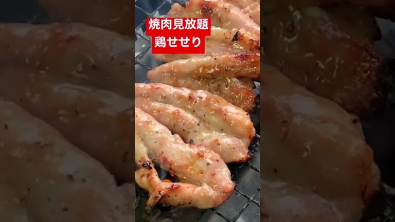 【お肉見放題】鶏せせり　焼き上がり5秒前　#癒し　#ダイエット　#焼肉