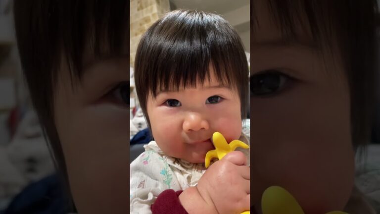 歯茎がかゆい！歯固めが手放せない赤ちゃん #shorts