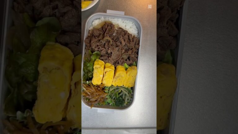 牛丼弁当 #お弁当 #旦那弁当 #毎日弁当 #ズボラ主婦 #主婦 #生活音