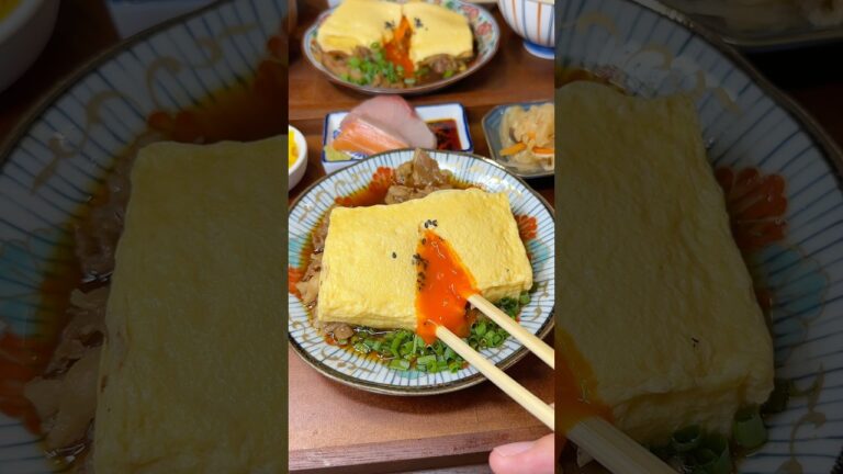 【黄身が丸ごと入ったぷるぷるだし巻き玉子🍳】#japanesefood #もぐてれグルメ