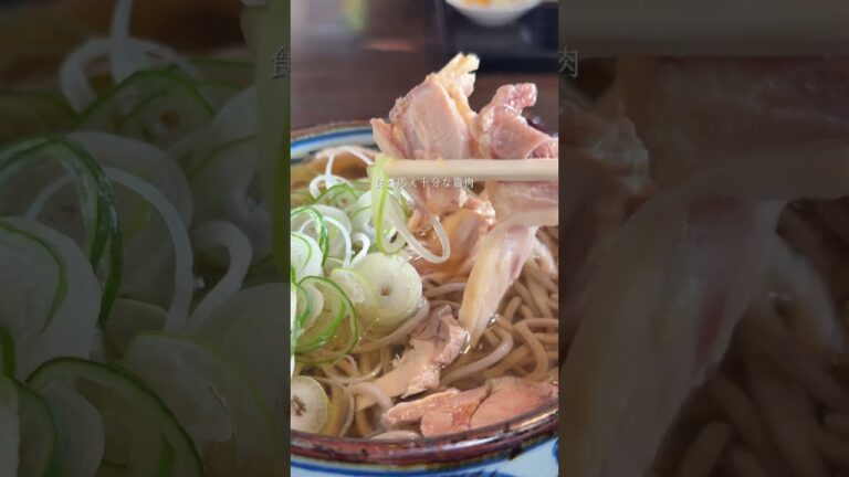 山形グルメ【そば処あおば】ここの冷たい肉そばはキンキンでうまい
