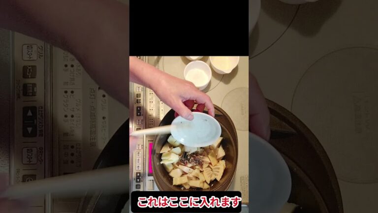 たけのこの煮物。美味しくて食べすぎに注意 #storts #ピアノ #混ぜて焼くだけ #歌ってみた