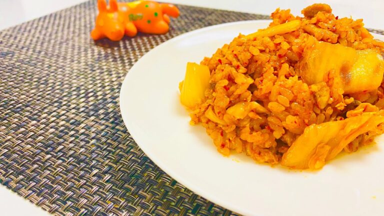 【料理タイムアタック】5分で本格豚キムチ炒飯を作ってみた！お手軽簡単誰でも作れる！
