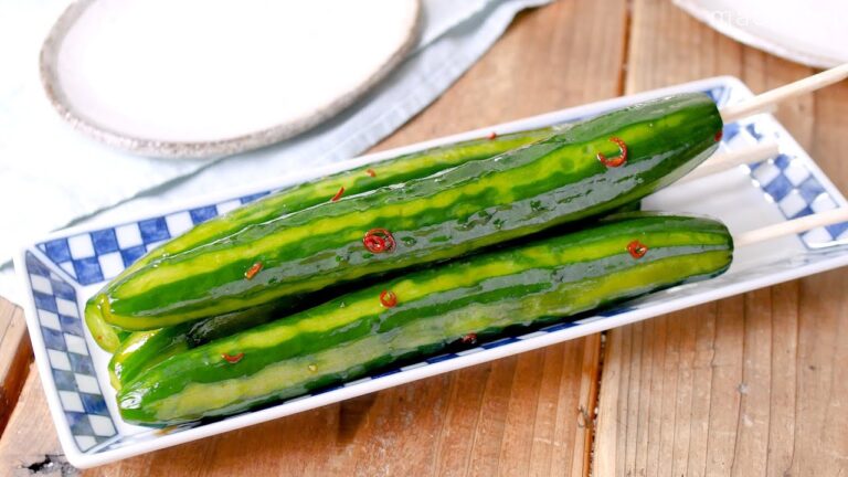 【めんつゆできゅうりの一本漬け】ポリポリ食感がクセになる！暑い時期に食べたい♪