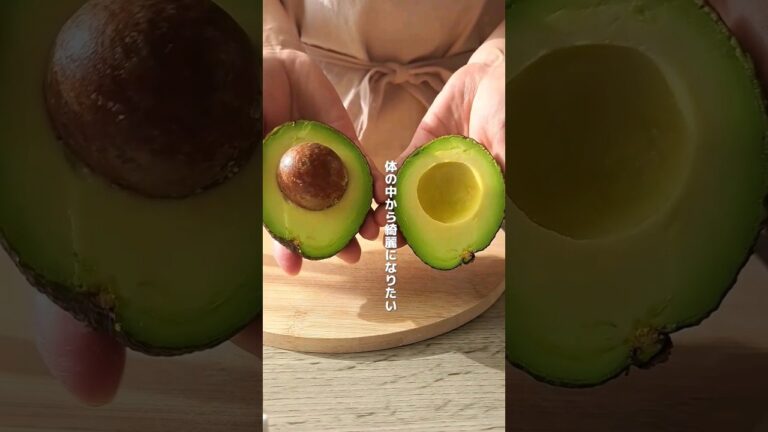 体の中から綺麗になりたいんだぁぁぁ！【アボカドのりごま和え】#shorts #cooking #recipe #vegetable