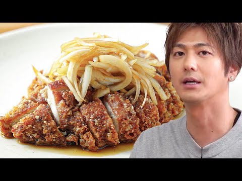 【ザックザク油淋鶏❗️】シャッキシャキ玉ねぎの食感で最高の一皿に❗️アレを加えることでワンランクアップします❗️#鶏肉#油淋鶏#玉ねぎ#中華#中華料理#料理#cooking