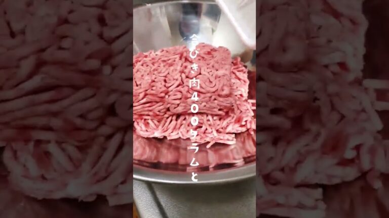 【15秒料理】ピーマンたっぷり！やわらかマヨネーズハンバーグ【実家から送られてきた野菜を大量消費】#shorts #料理動画