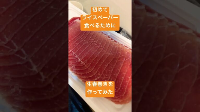ライスペーパー食べてみたい→生春巻き作ろう→楽しい　ソースに悩む😕