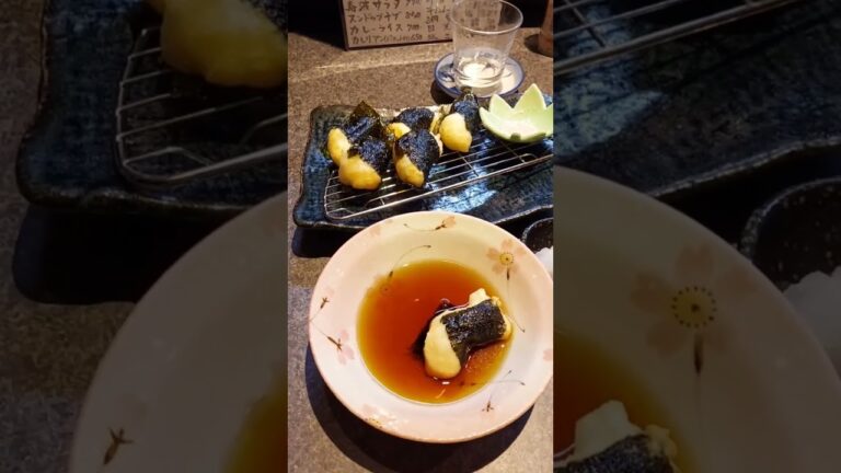 自然薯(山の芋)の磯辺揚げ😋