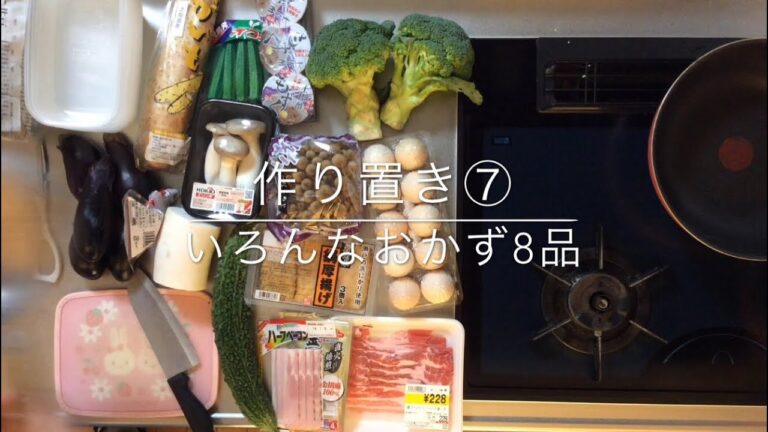 作り置き⑦いろんなおかず8品