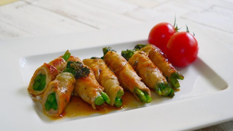 菜の花の豚肉巻き　春野菜　（作るだけ動画）