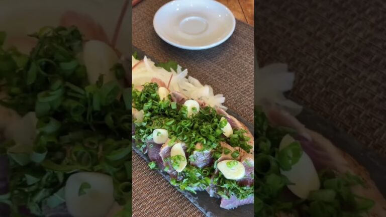 自分で炙って作る！カツオのタタキを☆ Tsulino 根昆布ポン酢で食す☆ #魚料理