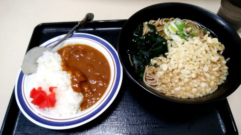 【富士そば】たぬきそばミニカレーセット