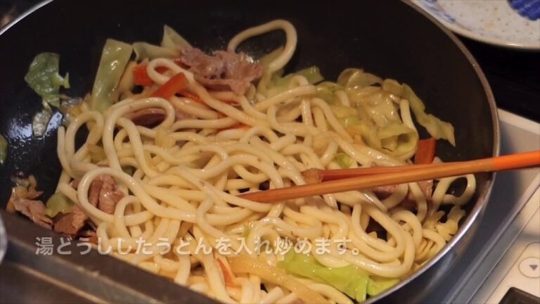 超簡単！麺つゆ味の焼うどん