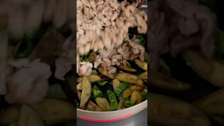 豚肉となすの味噌炒め#cooking #料理 #なす