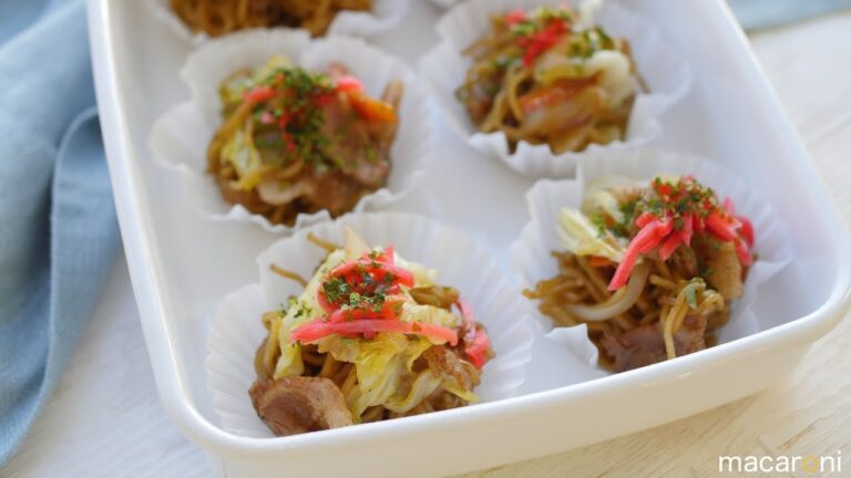 【作り置き冷凍】レンチンで仕込み終了！ ひとくち ソース 焼きそば のレシピ 作り方