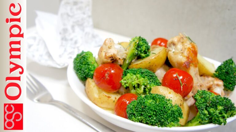 オリンピックの超簡単レシピ　バジルチキンベジの作り方