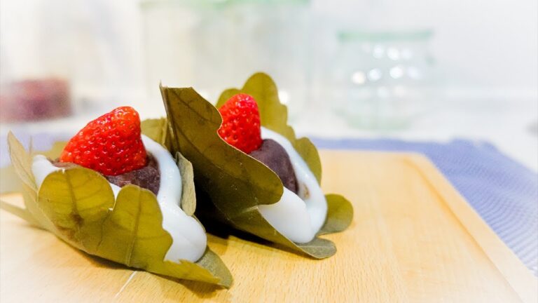 さらしあんで砂糖不使用のかしわ餅/no  sugar japan sweets Kashiwa-mochi