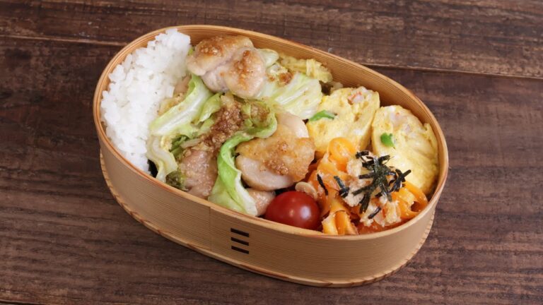 【10分弁当】春キャベツと鶏肉のゴマダレ炒め〜包丁もまな板もいらない(601)