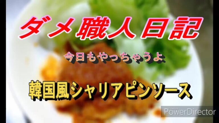豚肉の韓国風シャリアピンソース
